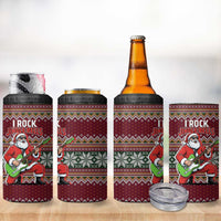 I Rock Jingle Bells Christmas Design 4 in 1 Can Cooler Tumbler Funny Xmas Holiday Patterns - Wonder Print Shop