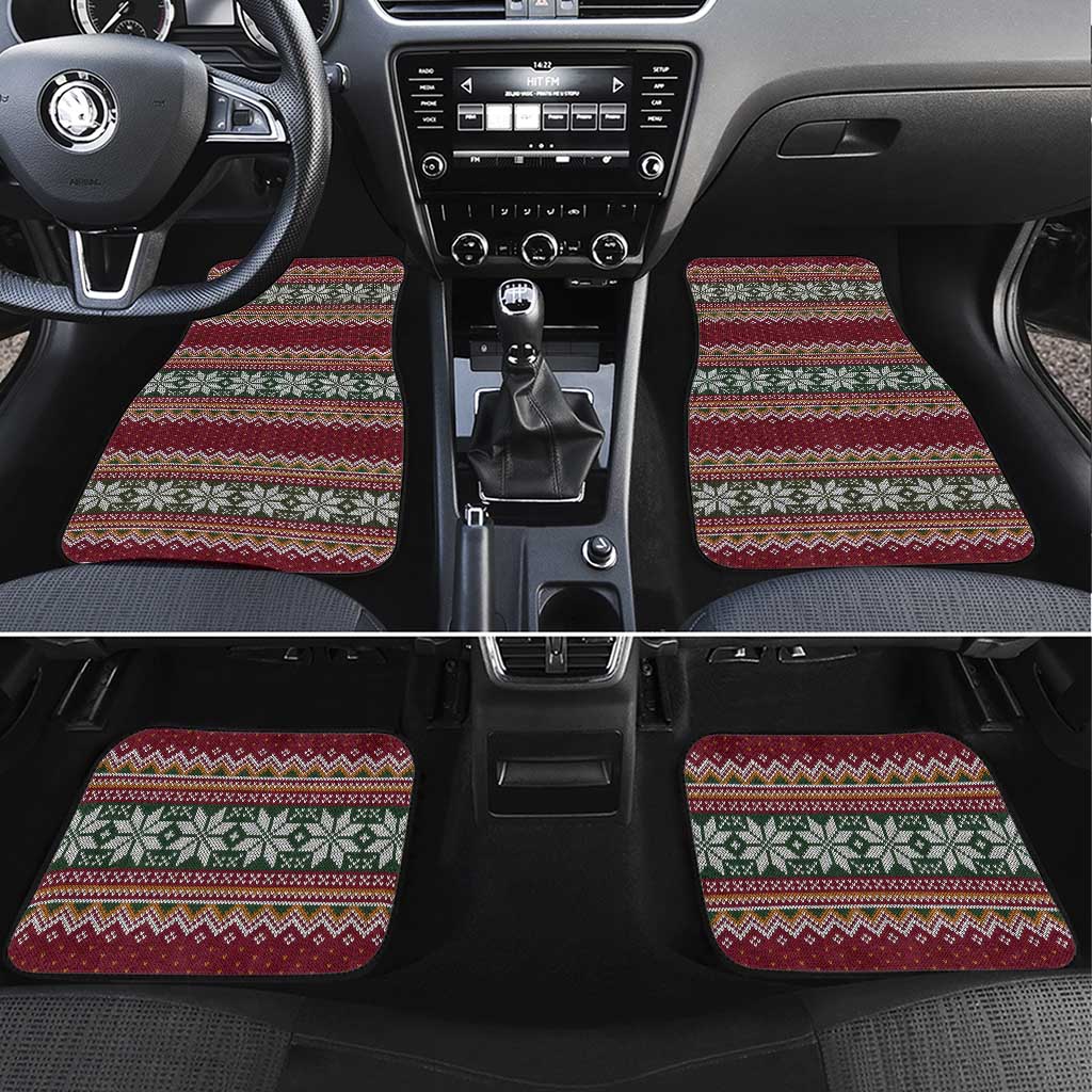 I Rock Jingle Bells Christmas Design Car Mats Funny Xmas Holiday Patterns - Wonder Print Shop