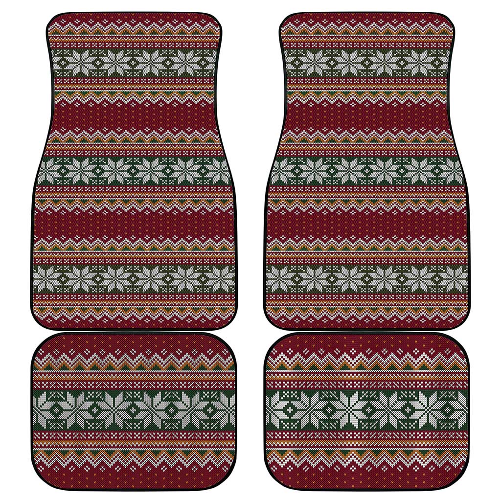 I Rock Jingle Bells Christmas Design Car Mats Funny Xmas Holiday Patterns - Wonder Print Shop