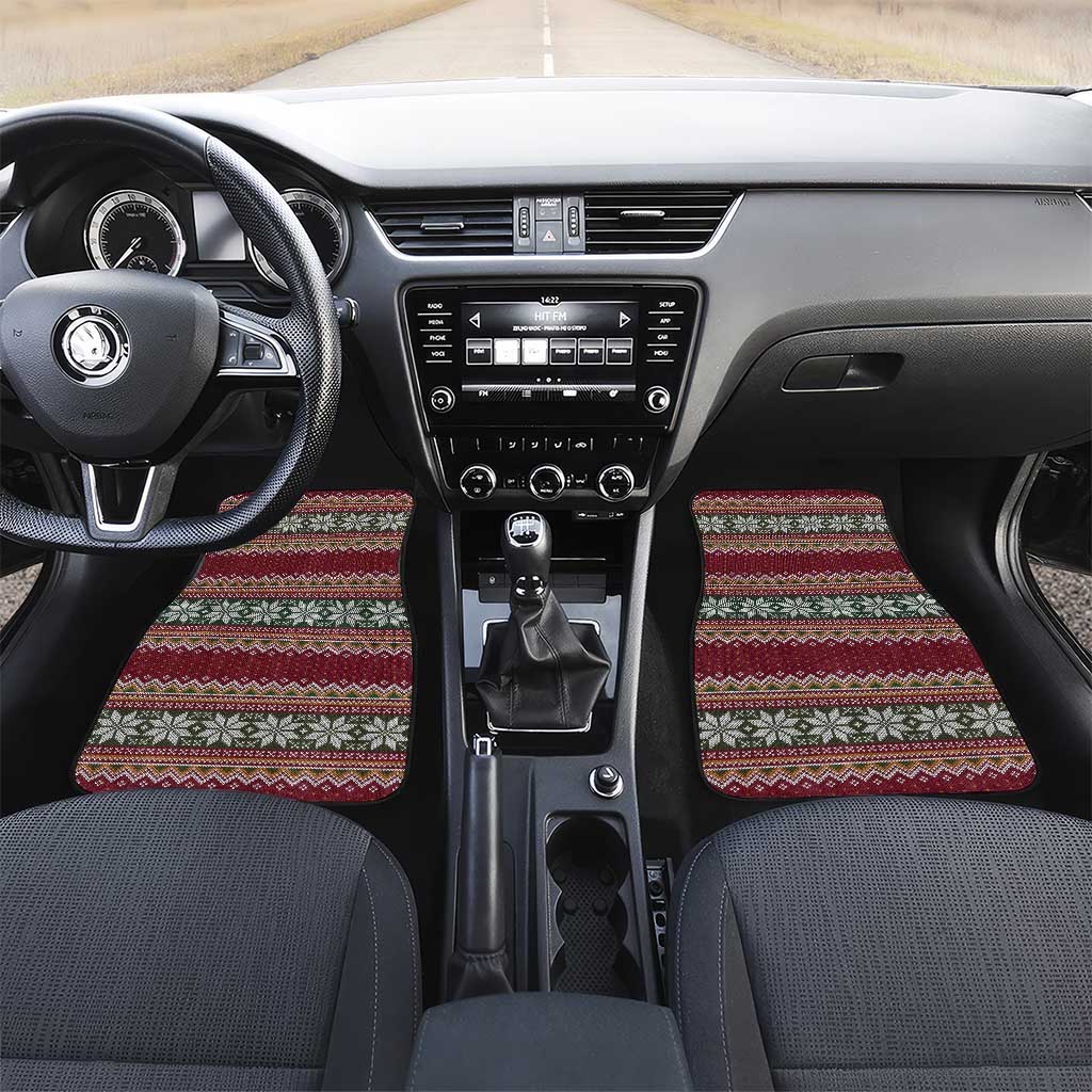 I Rock Jingle Bells Christmas Design Car Mats Funny Xmas Holiday Patterns - Wonder Print Shop