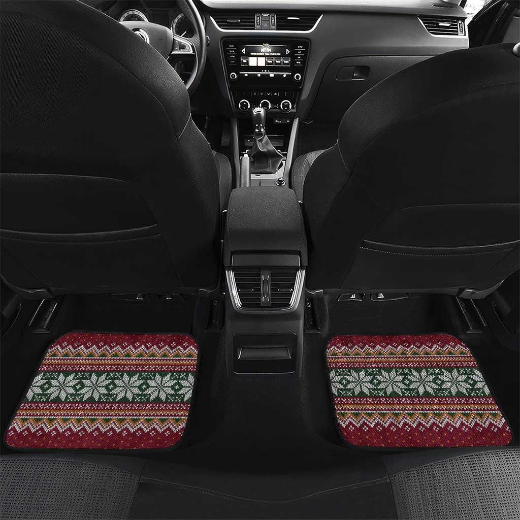 I Rock Jingle Bells Christmas Design Car Mats Funny Xmas Holiday Patterns - Wonder Print Shop
