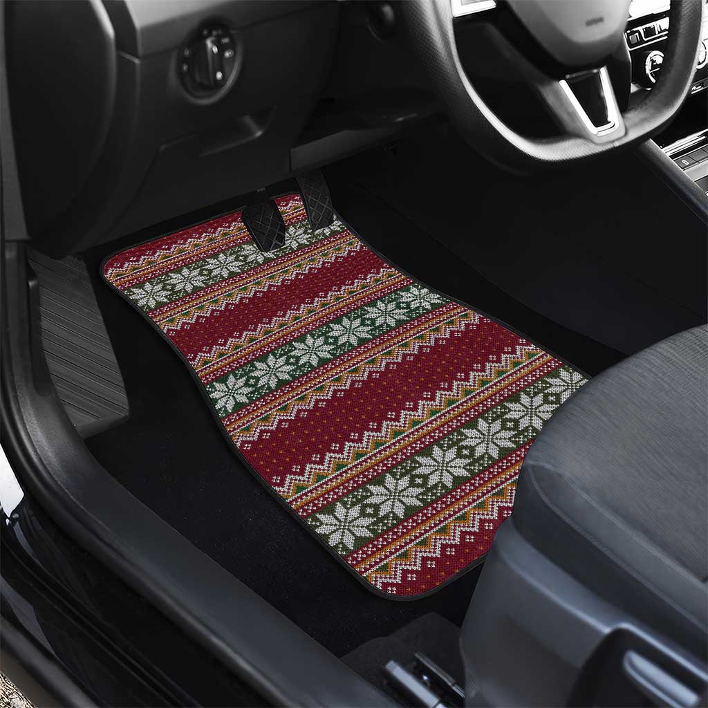 I Rock Jingle Bells Christmas Design Car Mats Funny Xmas Holiday Patterns - Wonder Print Shop