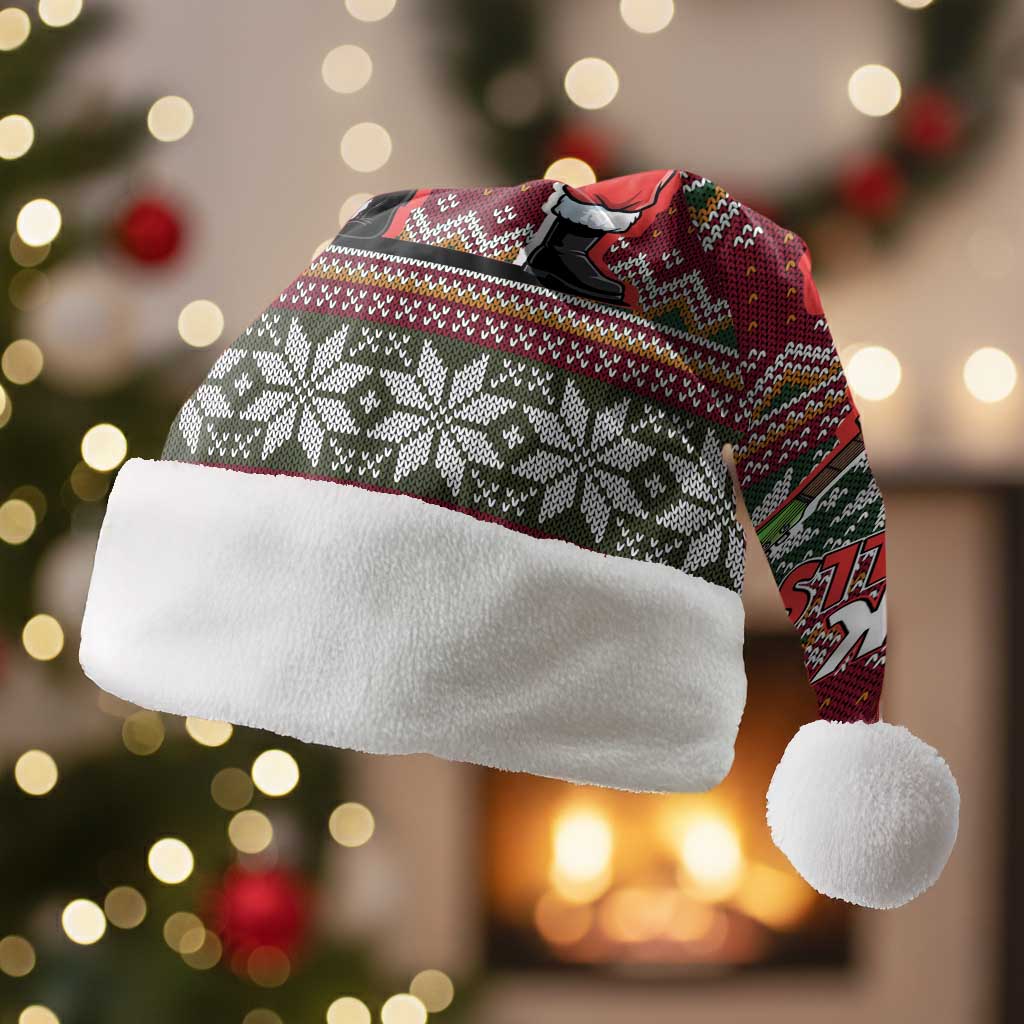 I Rock Jingle Bells Christmas Design Christmas Santa Hat Funny Xmas Holiday Patterns - Wonder Print Shop
