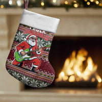 I Rock Jingle Bells Christmas Design Christmas Stocking Funny Xmas Holiday Patterns - Wonder Print Shop