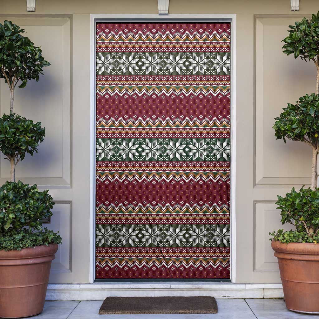 I Rock Jingle Bells Christmas Design Door Cover Funny Xmas Holiday Patterns - Wonder Print Shop