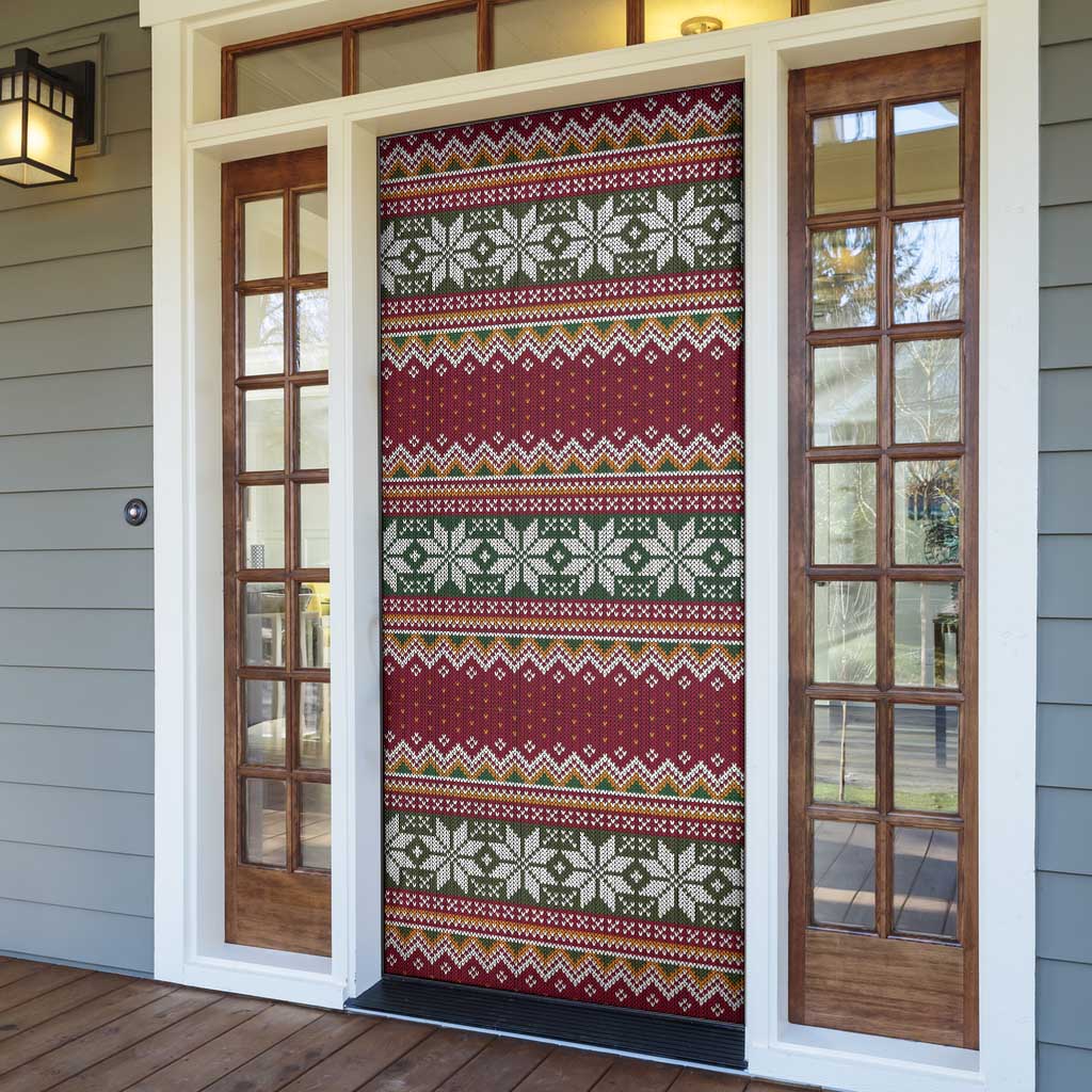 I Rock Jingle Bells Christmas Design Door Cover Funny Xmas Holiday Patterns - Wonder Print Shop