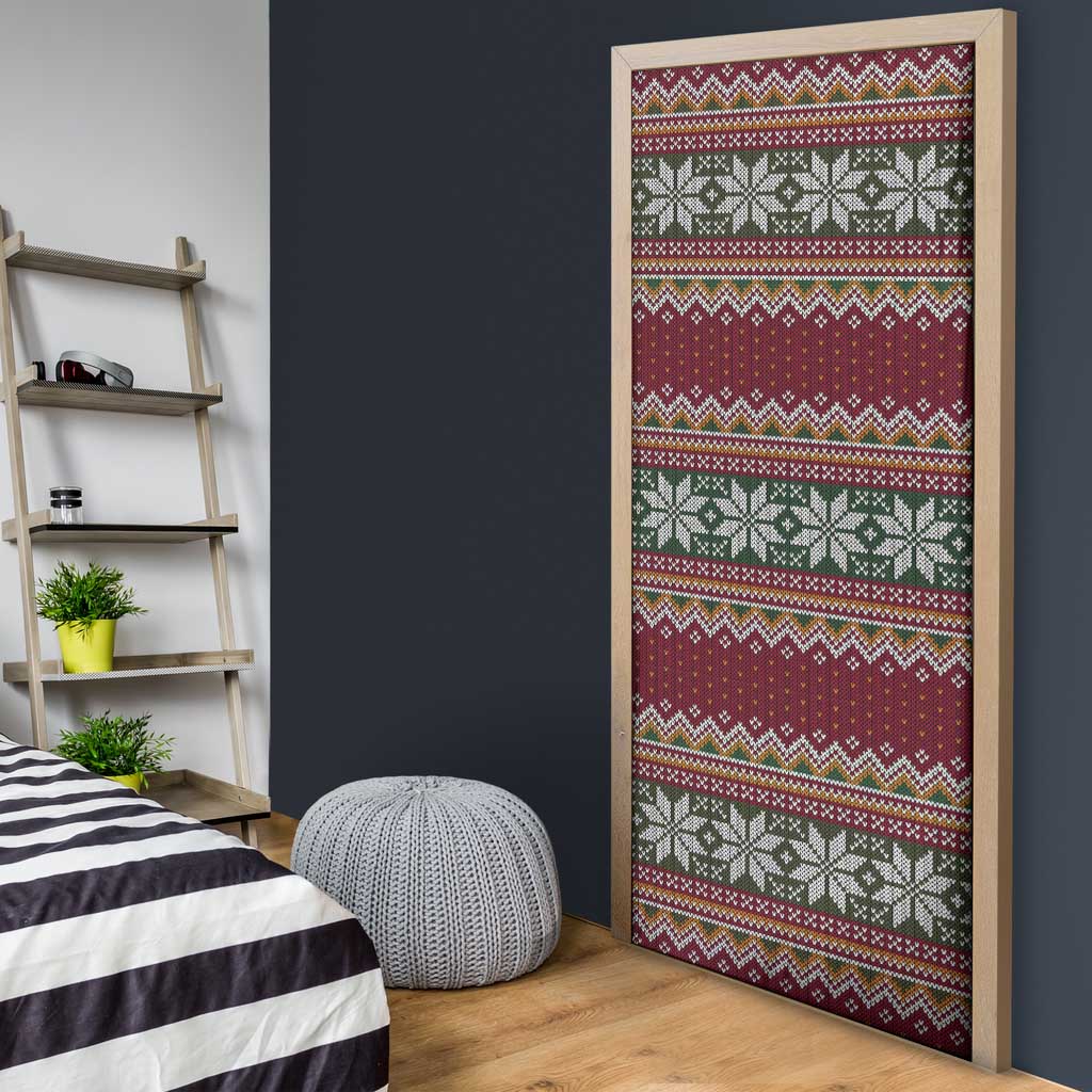I Rock Jingle Bells Christmas Design Door Cover Funny Xmas Holiday Patterns - Wonder Print Shop