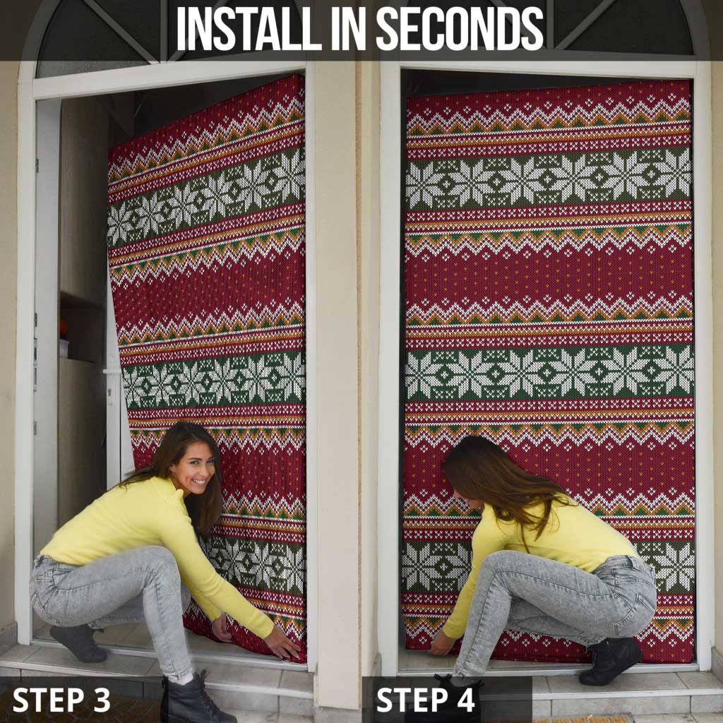 I Rock Jingle Bells Christmas Design Door Cover Funny Xmas Holiday Patterns - Wonder Print Shop