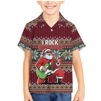 I Rock Jingle Bells Christmas Design Family Matching Mermaid Dress and Hawaiian Shirt Funny Xmas Holiday Patterns - Wonder Print Shop