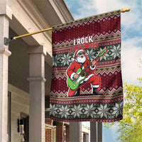 I Rock Jingle Bells Christmas Design Garden Flag Funny Xmas Holiday Patterns - Wonder Print Shop
