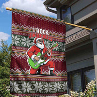 I Rock Jingle Bells Christmas Design Garden Flag Funny Xmas Holiday Patterns - Wonder Print Shop