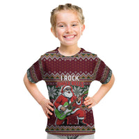 I Rock Jingle Bells Christmas Design Kid T Shirt Funny Xmas Holiday Patterns - Wonder Print Shop