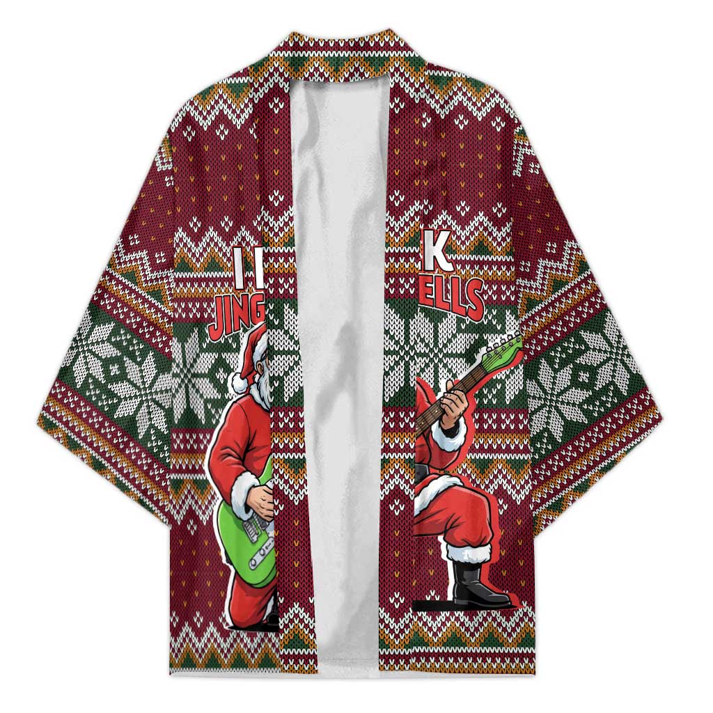 I Rock Jingle Bells Christmas Design Kimono Funny Xmas Holiday Patterns - Wonder Print Shop