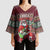 I Rock Jingle Bells Christmas Design Kimono Sleeve Blouse Funny Xmas Holiday Patterns - Wonder Print Shop