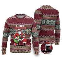 I Rock Jingle Bells Christmas Design Ugly Christmas Sweater Funny Xmas Holiday Patterns - Wonder Print Shop