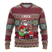 I Rock Jingle Bells Christmas Design Ugly Christmas Sweater Funny Xmas Holiday Patterns - Wonder Print Shop