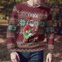 I Rock Jingle Bells Christmas Design Ugly Christmas Sweater Funny Xmas Holiday Patterns - Wonder Print Shop