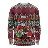 I Rock Jingle Bells Christmas Design Long Sleeve Shirt Funny Xmas Holiday Patterns - Wonder Print Shop