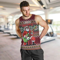 I Rock Jingle Bells Christmas Design Men Tank Top Funny Xmas Holiday Patterns - Wonder Print Shop