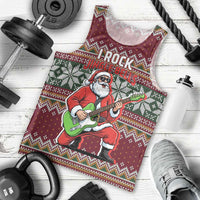I Rock Jingle Bells Christmas Design Men Tank Top Funny Xmas Holiday Patterns - Wonder Print Shop