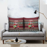 I Rock Jingle Bells Christmas Design Pillow Cover Funny Xmas Holiday Patterns - Wonder Print Shop