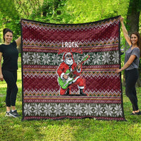 I Rock Jingle Bells Christmas Design Quilt Funny Xmas Holiday Patterns - Wonder Print Shop