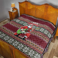 I Rock Jingle Bells Christmas Design Quilt Funny Xmas Holiday Patterns - Wonder Print Shop