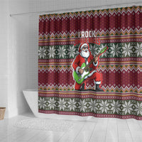 I Rock Jingle Bells Christmas Design Shower Curtain Funny Xmas Holiday Patterns - Wonder Print Shop