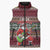 I Rock Jingle Bells Christmas Design Sleeveless Puffer Jacket Funny Xmas Holiday Patterns - Wonder Print Shop