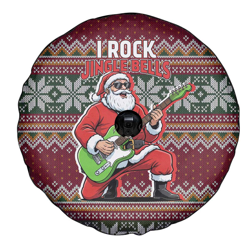 I Rock Jingle Bells Christmas Design Spare Tire Cover Funny Xmas Holiday Patterns - Wonder Print Shop