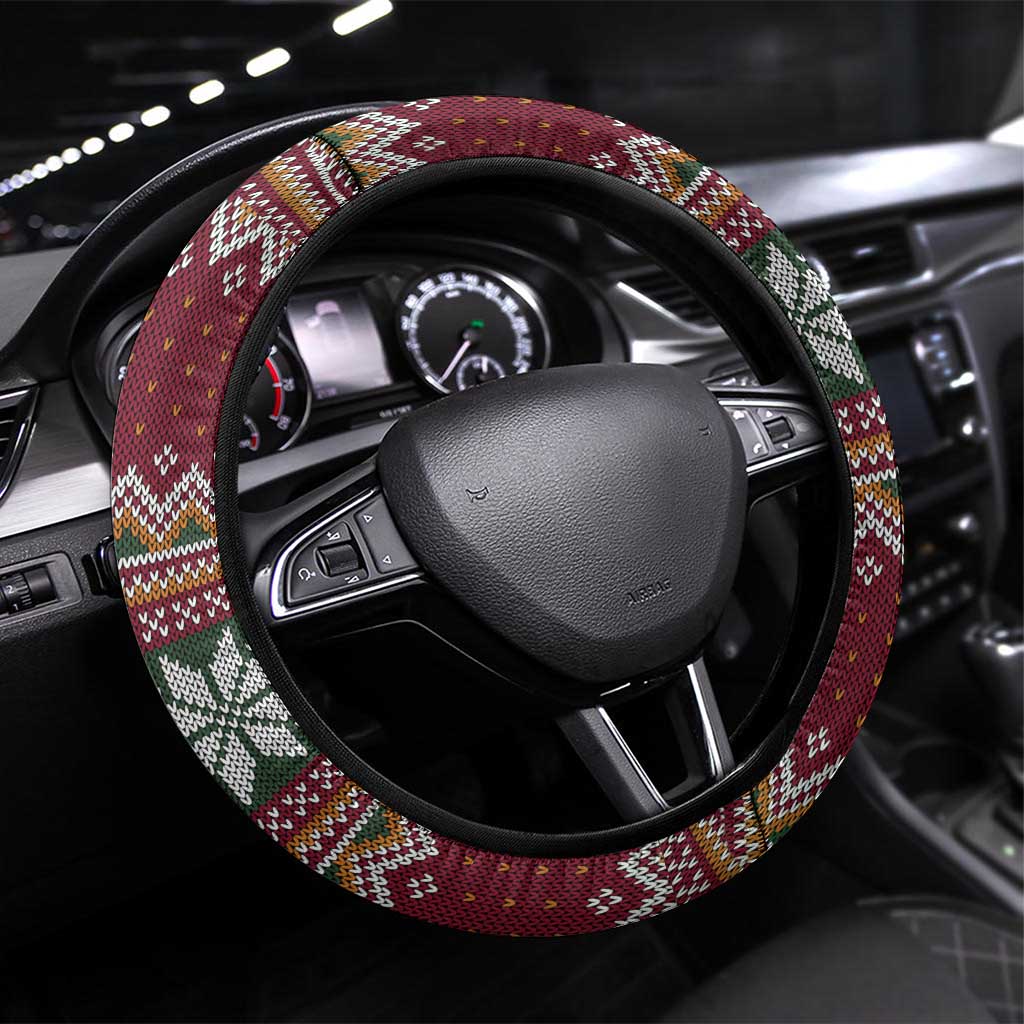 I Rock Jingle Bells Christmas Design Steering Wheel Cover Funny Xmas Holiday Patterns - Wonder Print Shop