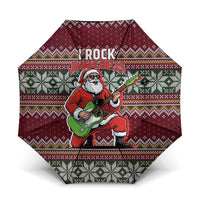 I Rock Jingle Bells Christmas Design Umbrella Funny Xmas Holiday Patterns - Wonder Print Shop