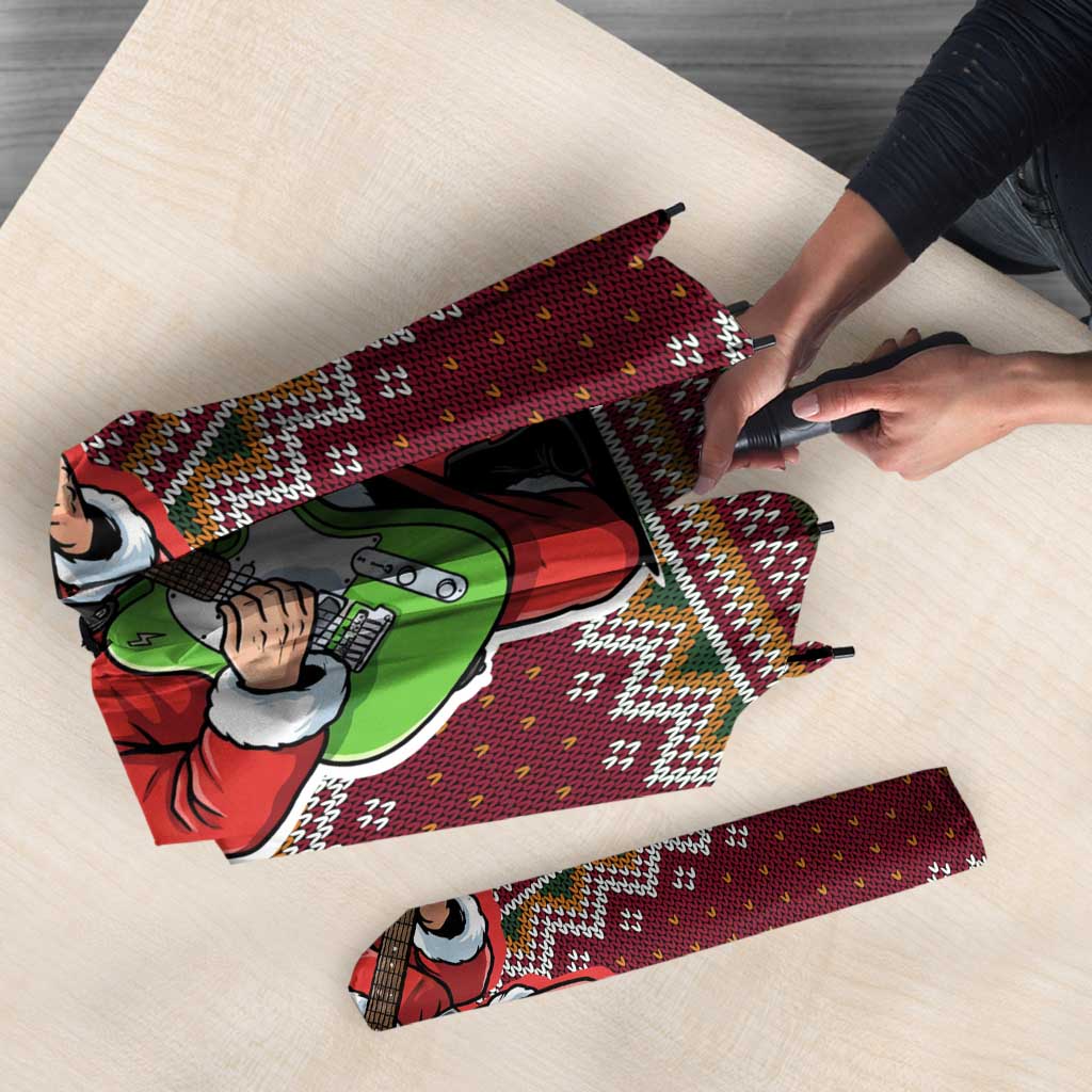 I Rock Jingle Bells Christmas Design Umbrella Funny Xmas Holiday Patterns - Wonder Print Shop