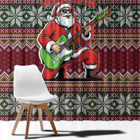 I Rock Jingle Bells Christmas Design Window Curtain Funny Xmas Holiday Patterns - Wonder Print Shop