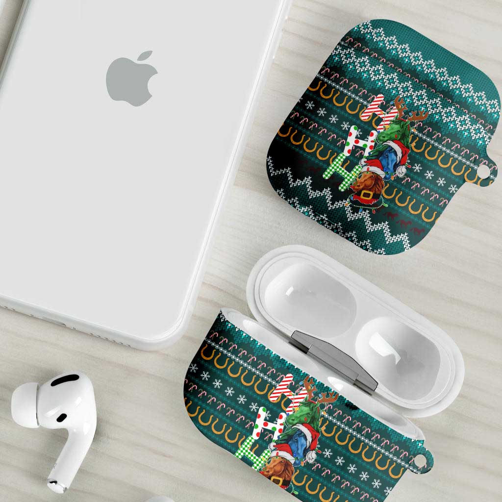 Horse Ho Ho Ho Christmas Design AirPods Case Funny Xmas Holiday Patterns - Wonder Print Shop