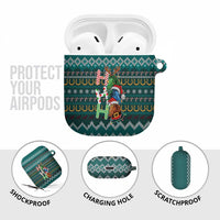 Horse Ho Ho Ho Christmas Design AirPods Case Funny Xmas Holiday Patterns - Wonder Print Shop