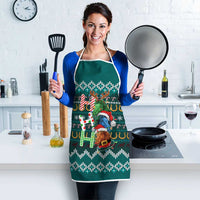 Horse Ho Ho Ho Christmas Design Apron Funny Xmas Holiday Patterns - Wonder Print Shop