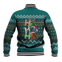 Horse Ho Ho Ho Christmas Design Baseball Jacket Funny Xmas Holiday Patterns - Wonder Print Shop