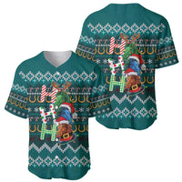 Horse Ho Ho Ho Christmas Design Baseball Jersey Funny Xmas Holiday Patterns - Wonder Print Shop