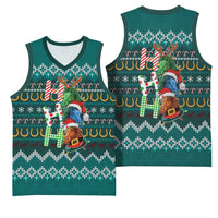 Horse Ho Ho Ho Christmas Design Basketball Jersey Funny Xmas Holiday Patterns - Wonder Print Shop