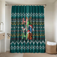 Horse Ho Ho Ho Christmas Design Bathroom Set Funny Xmas Holiday Patterns - Wonder Print Shop