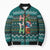 Horse Ho Ho Ho Christmas Design Bomber Puffer Jacket Funny Xmas Holiday Patterns - Wonder Print Shop