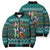Horse Ho Ho Ho Christmas Design Bomber Puffer Jacket Funny Xmas Holiday Patterns - Wonder Print Shop