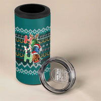 Horse Ho Ho Ho Christmas Design 4 in 1 Can Cooler Tumbler Funny Xmas Holiday Patterns - Wonder Print Shop