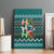 Horse Ho Ho Ho Christmas Design Canvas Wall Art Funny Xmas Holiday Patterns - Wonder Print Shop