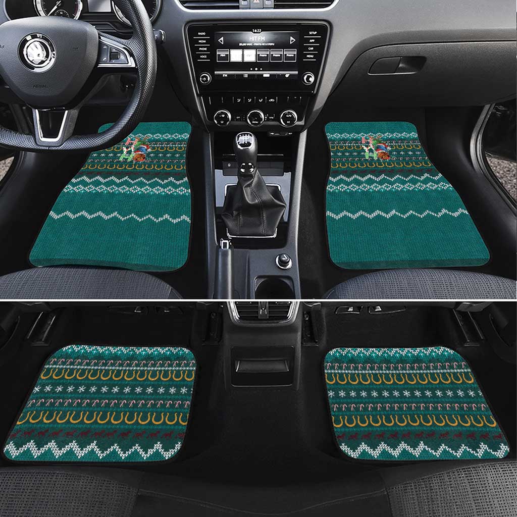 Horse Ho Ho Ho Christmas Design Car Mats Funny Xmas Holiday Patterns - Wonder Print Shop