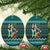 Horse Ho Ho Ho Christmas Design Ceramic Ornament Funny Xmas Holiday Patterns - Wonder Print Shop