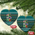 Horse Ho Ho Ho Christmas Design Ceramic Ornament Funny Xmas Holiday Patterns - Wonder Print Shop