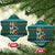 Horse Ho Ho Ho Christmas Design Ceramic Ornament Funny Xmas Holiday Patterns - Wonder Print Shop