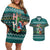 Horse Ho Ho Ho Christmas Design Couples Matching Off Shoulder Short Dress and Hawaiian Shirt Funny Xmas Holiday Patterns - Wonder Print Shop